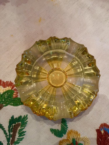 50er jahre aschenbecher gelb - 50er,