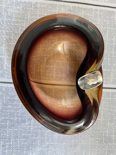 Vintage rauchglas aschenbecher - rauchglas,