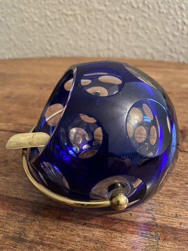 Blauer kristall glas kugel - kristall,
