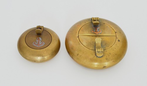 Vintage reiseaschenbecher - 2x,